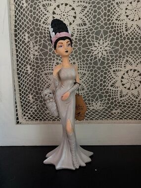 Hallows Eve Bride of Frankenstein Halloween Figurine 14" NWT decor freaky mummy